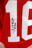 Joe Montana Signed San Fran 49ers Custom Jersey inscribed "HOF 2000" JSA COA