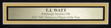 T.J. Watt Autographed 16x20 Photo Pittsburgh Steelers Framed Beckett 197400