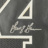 FRAMED Autographed/Signed GEORGE GERVIN 33x42 Black Jersey Beckett COA