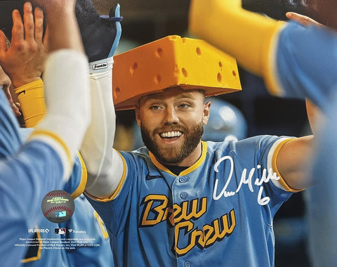 Milw. Brewers Infielder OWEN MILLER Signed 8x10 Photo #1 AUTO