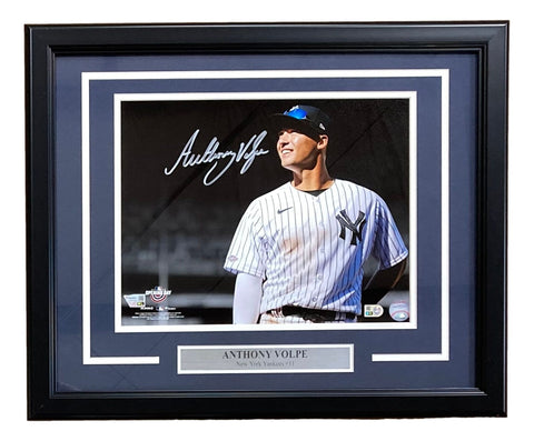 Anthony Volpe Signed Framed 11x14 New York Yankees Photo Fanatics