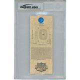 Kurt Warner Autographed Super Bowl XXXIV MVP Slabbed Ticket Stub Beckett 48978