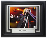 Joe Elliott Signed Framed 8x10 Def Leppard Photo JSA ITP
