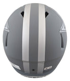 Cowboys Emmitt Smith Signed Slate Full Size Speed Rep Helmet W/ Case BAS Witness