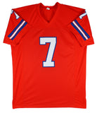 John Elway Authentic Signed Orange Pro Style Jersey Autographed BAS Witnessed