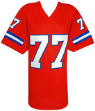 Karl Mecklenburg Signed Orange Custom Football Jersey - (SCHWARTZ COA)