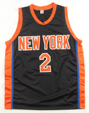 Miles Deuce McBride Signed New York Knicks Black Jersey (JSA) 2021 NBA Draft Pck