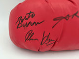 Boxing Greats Autographed Glove Leonard Hearns Duran Beckett PSA/DNA 5A17049