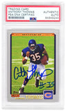 Anthony Thomas Signed Bears 2001 Topps Rookie Football Card #358 - (PSA Slabbed)