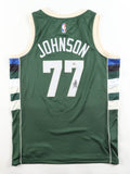 A J Johnson Signed Milwaukee Bucks Nike Authentic Jersey /PSA/2024 NBA Cup Champ