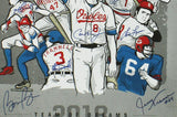 Rickey Henderson, Ripken Jr, Smith Signed Unframed 2018 Team of Dreams Poster