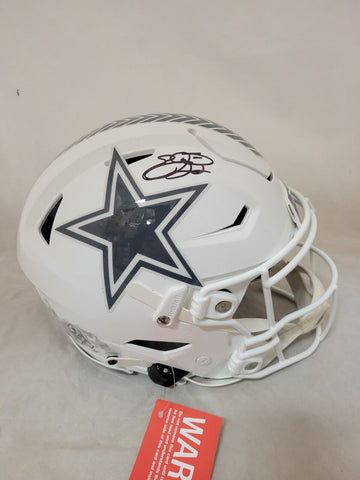 EMMITT SMITH SIGNED DALLAS COWBOYS STS 3 SPEEDFLEX AUTHENTIC HELMET PROVA