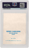 Gerry Cheevers Signed Boston Bruins 1977 Topps Glossy Card #2 (PSA Encapsulated)