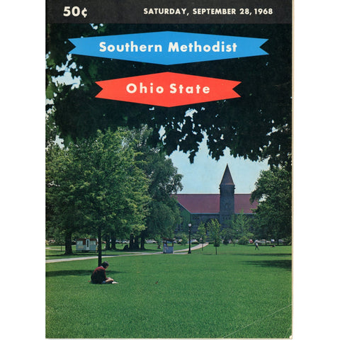Ohio State Buckeyes vs Southern Methodist 09/28/1968 Gameday Magazine 59308