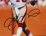 Joe Montana Signed San Francisco 49ers Framed 16x20 NFL Photo - White Jersey Thr