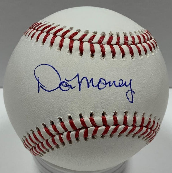 Milw Brewers Infielder DON MONEY Signed Official MLB Baseball AUTO JSA