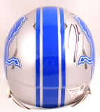 Jahmyr Gibbs Autographed Detroit Lions Speed Mini Helmet- Fanatics *Black