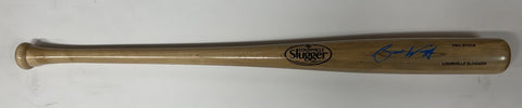 Brewers BRANDON WOODRUFF Signed Louisville Slugger Blond Bat AUTO - BAS