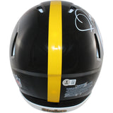 Jerome Bettis Signed Pittsburgh Steelers Authentic Helmet Beckett Witness 51680