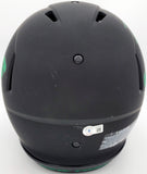 Zach Wilson Signed Jets Eclipse Black Full Size Authentic Speed Helmet Beckett