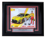 Joey Logano Signed Framed 8x10 NASCAR Photo BAS