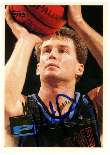 Mark Price Autographed/Signed 95-96 Topps Powers #286 Trading Card Beckett 52569