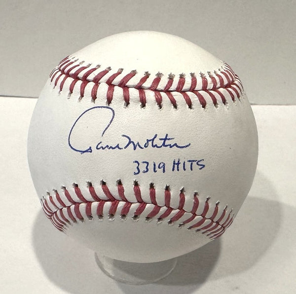 PAUL MOLITOR - Signed Official Baseball w/ 3319 Hits - Milwaukee Brewers - BAS