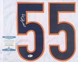 Lance Briggs Chicago Signed White Football Jersey BAS