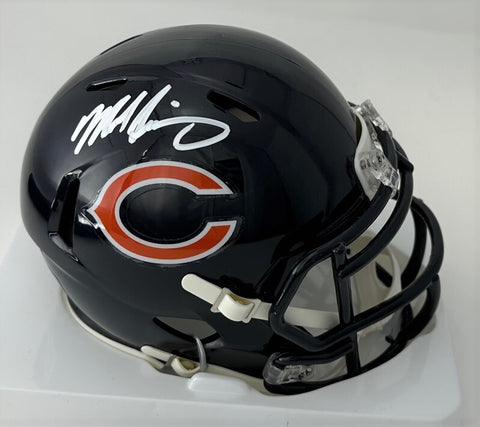 Bears Hall of Famer MIKE SINGLETARY Signed Riddell Speed Mini Helmet AUTO - BAS