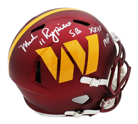 Mark Rypien Signed Washington Speed Full Size Alternate Helmet with Inscription