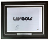 Cameron Smith Signed Framed LIV Golf Flag BAS