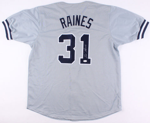 Tim Raines Signed New York Yankees Jersey (JSA COA) 7xAll-Star (1981-1987) HOF