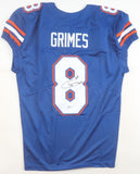 Trevon Grimes Signed Gators Jersey (Beckett) 2020 Florida Star W.R. / Eagles