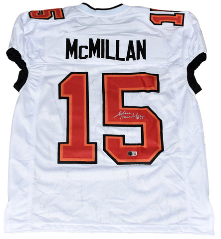 JALEN McMILLAN SIGNED TAMPA BAY BUCCANEERS #15 WHITE GAME CUT JERSEY BECKETT