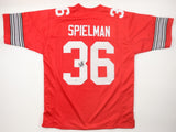 Chris Spielman Signed Ohio State Buckeyes Jersey (JSA) Detroit Lion LB 1988-1995