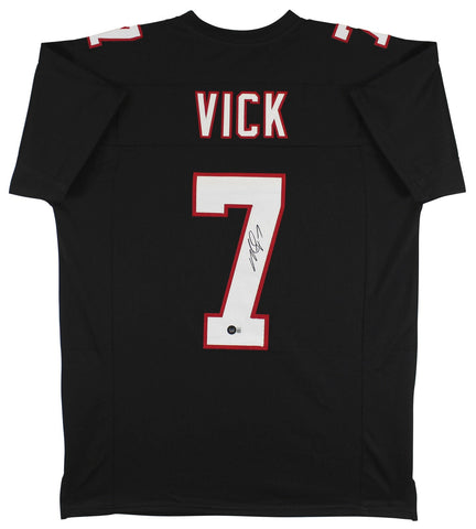 Michael Vick Authentic Signed Black Pro Style Jersey Autographed BAS Witnessed