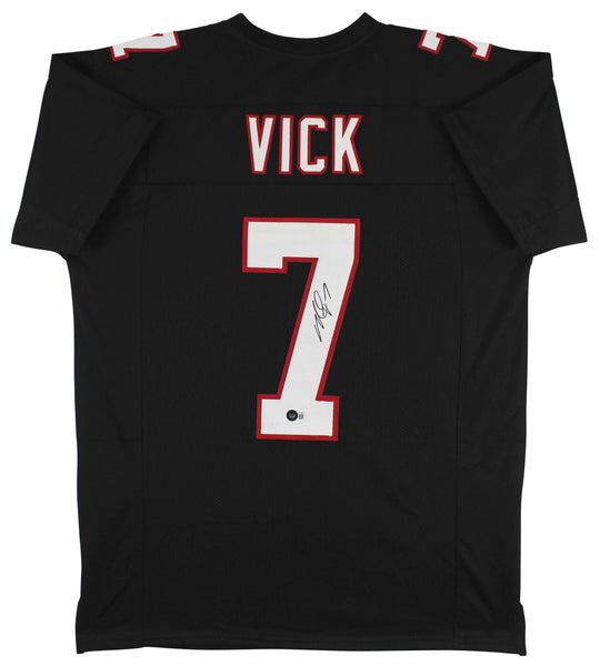 Michael Vick Authentic Signed Black Pro Style Jersey Autographed BAS Witnessed