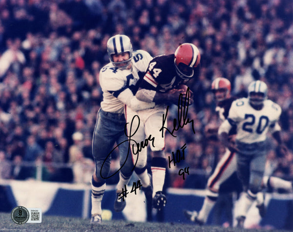 Leroy Kelly Autographed Cleveland Browns 8x10 Photo HOF Beckett 45545