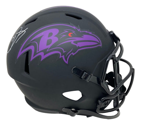 Odell Beckham Jr Signed Baltimore Ravens FS Eclipse Replica Speed Helmet BAS
