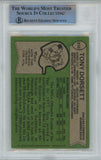 Tony Dorsett Autographed 1978 Topps #315 Rookie Card ROY BAS Slab 38609