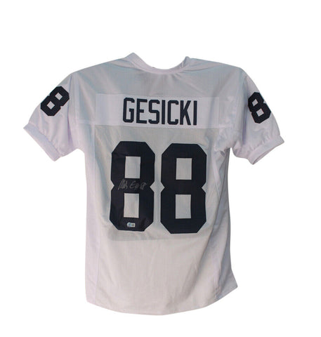 Mike Gesicki Autographed/Signed College Style White XL Jersey Beckett BAS 34515