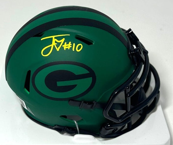 Packer Quarterback JORDAN LOVE Signed Riddell RAVE Speed Mini Helmet AUTO - BAS