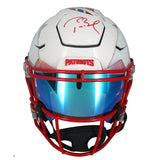 Tom Brady Autographed Patriots Throwback FSM Mashup Speed Flex Helmet Fanatics