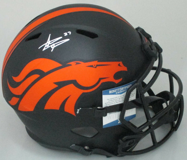 Broncos STEVE ATWATER Signed Full Size ECLIPSE Replica Speed Helmet AUTO - BAS