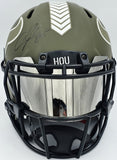 Andre Johnson Autographed Texans Salute to Service Full Size Authentic Helmet