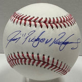 Rangers IVAN RODRIGUEZ Signed Official MLB Baseball #2 AUTO w/ "Pudge" - JSA