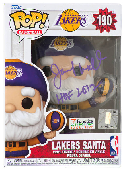 Jamaal Wilkes Signed Lakers SANTA NBA Funko Pop #190 w/HOF 2012 -(SCHWARTZ COA)
