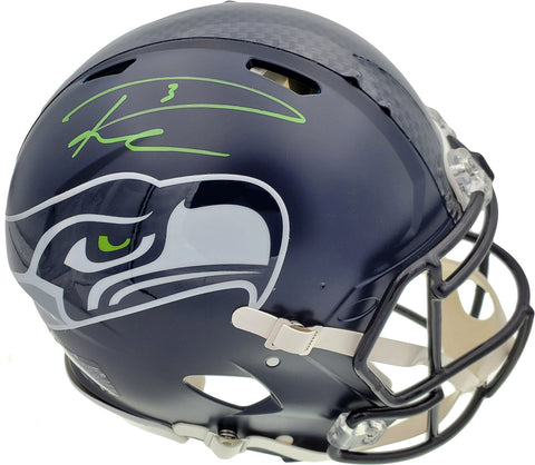 RUSSELL WILSON AUTOGRAPHED SEAHAWKS FULL SIZE AUTHENTIC HELMET GREEN RW 145783