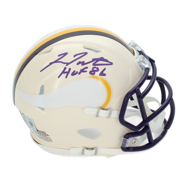 Fran Tarkenton Autographed "HOF 86" Minnesota Vikings RETRO Mini Helmet Beckett