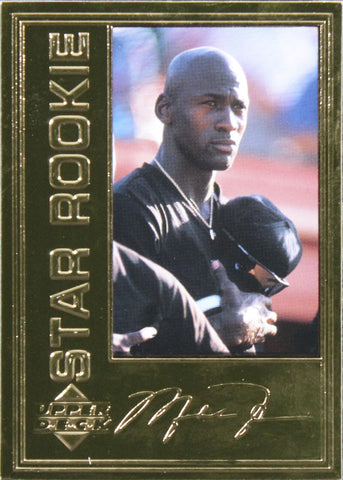 1996 Upper Deck Michael Jordan Career Collection #MJ4 3332/10000 22 Kt Gold Card